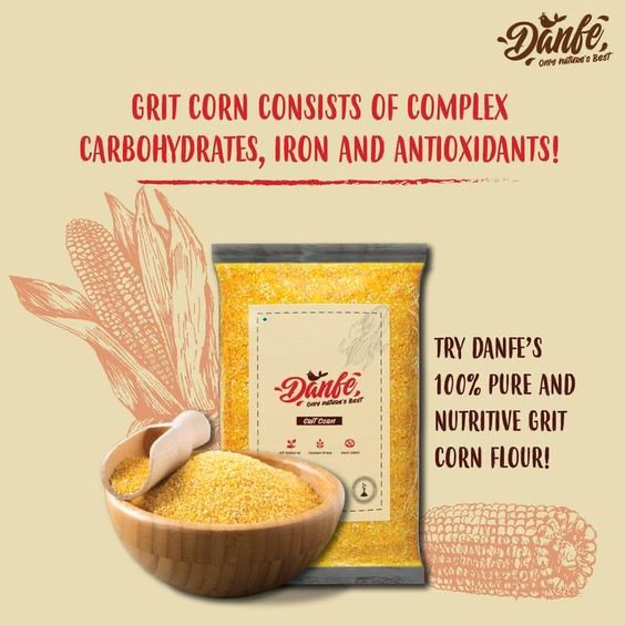 pack of Danfe corn grits flour 